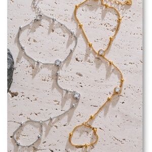 Elegant Gold and Silver Women's Jewelry Set